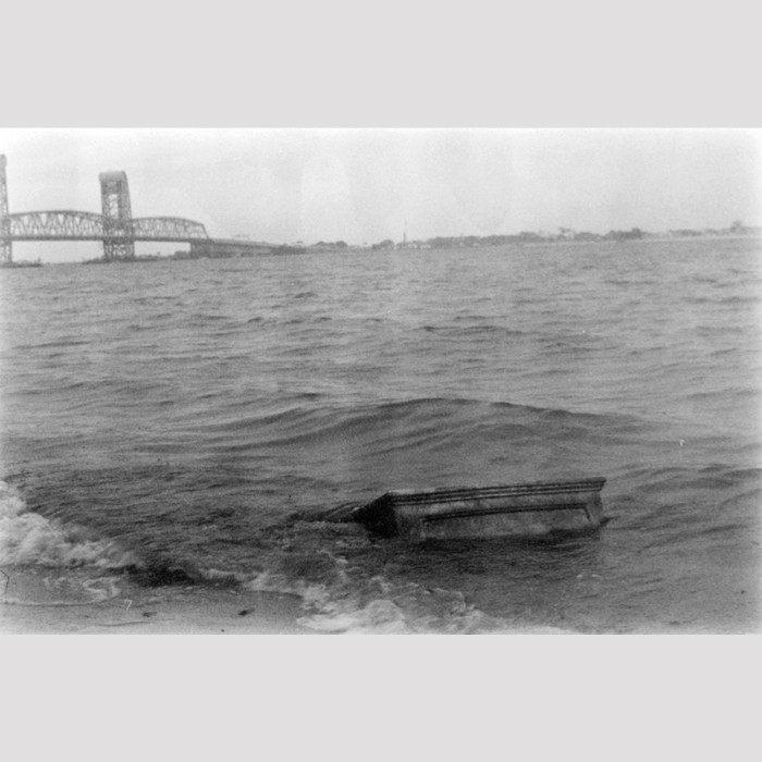 black white photo dead horse bay new york bridge furniture old